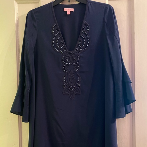Lilly Pulitzer Navy Blue Dress - Picture 2 of 7